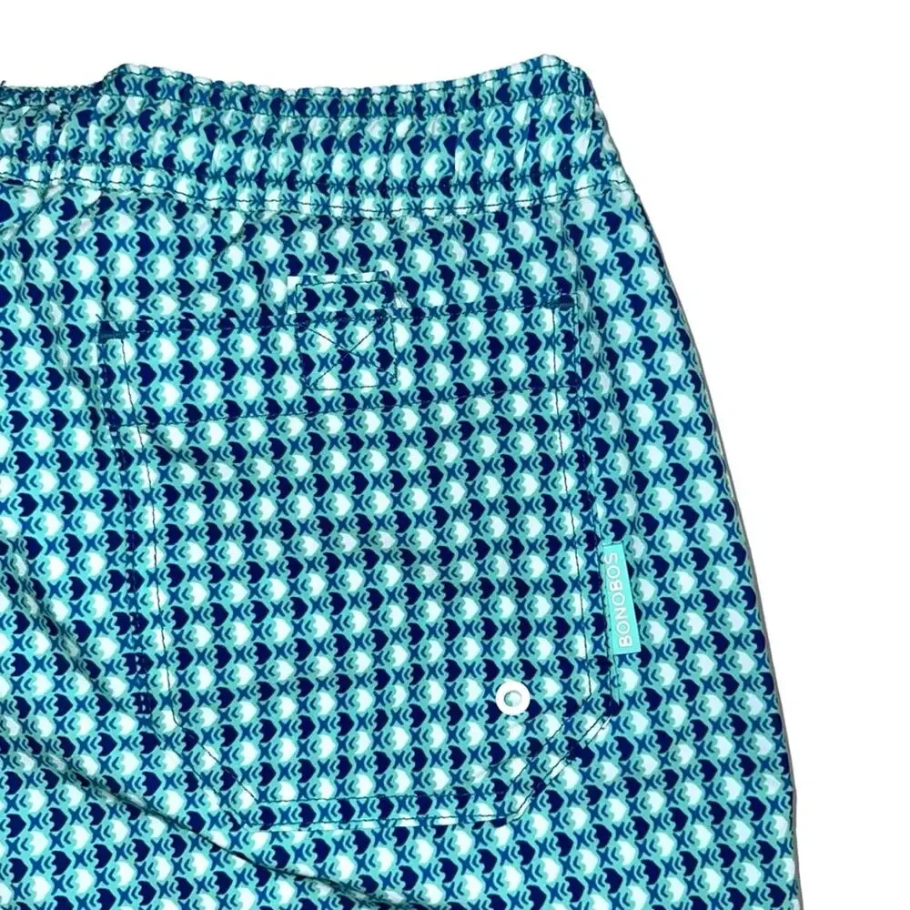 NWOT Bonobos Fish Print Swim Trunks SMALL